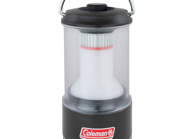 Black Coleman lantern on a white background