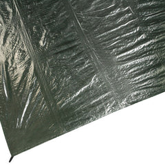 Metallic reflective sheet with a textured surface on a white background