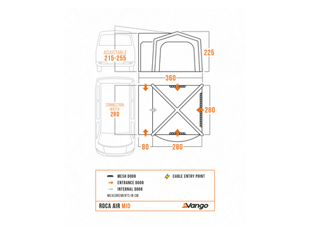 Vango Roca Air Mid Drive Away Awning