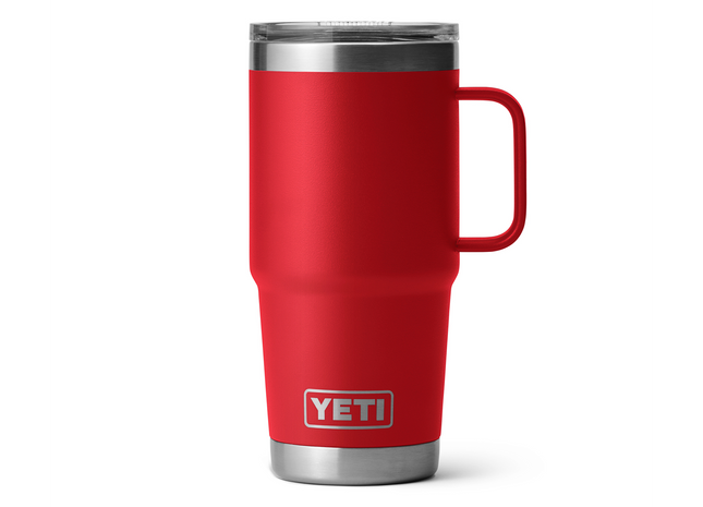 YETI  Rescue RED mug with a silver handle