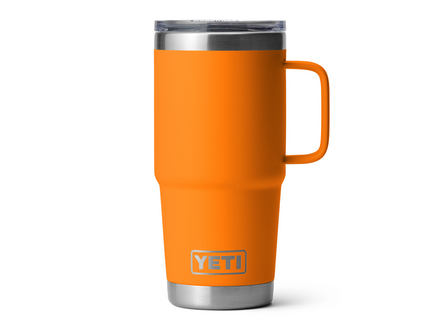 YETI King Crab mug with a silver lid 