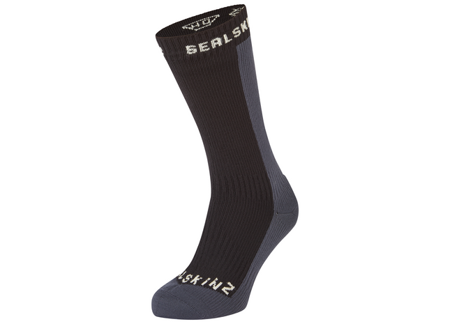 Black sock with 'Geckos' branding on a white background