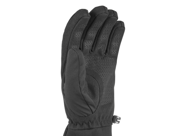 Black glove on a white background