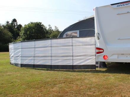 Outdoor Revolution Windbreak 7 Pole Grey Stripe (5.4m single piping)