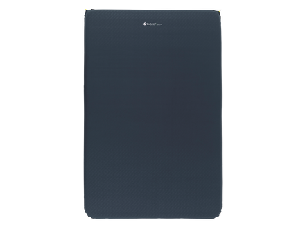 blue inflating camp mat with brand logo on a white background