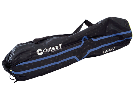 Black and blue carrying bag with Outwell branding on a white background