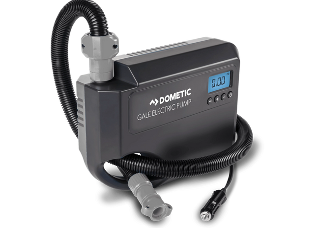 Dometic electric pump on a white background