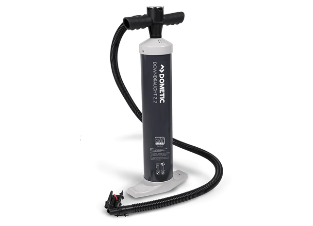 Dometic hand pump on a white background
