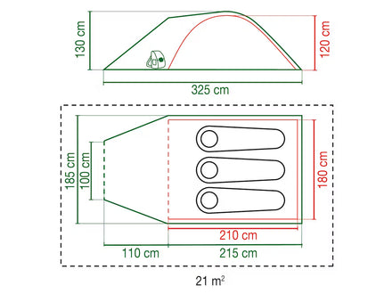 Coleman Darwin 3+ BlackOut Tent