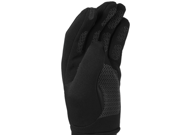 Black glove on a white background