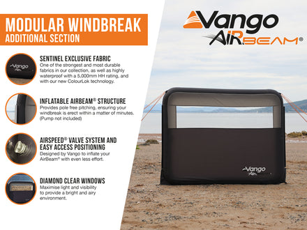 Vango AirBeam Modular Windbreak Additional Section