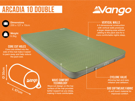 Vango Arcadia 10cm Double