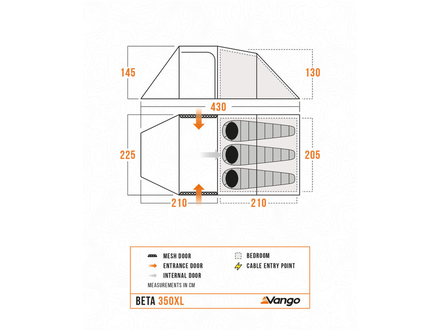 Vango Beta 350XL Tent