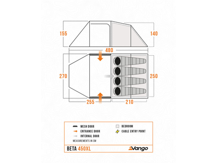 Vango Beta 450XL Tent