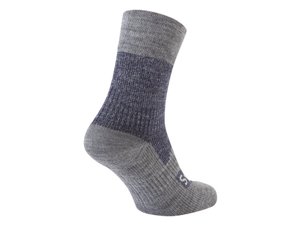 Gray ankle sock on a white background