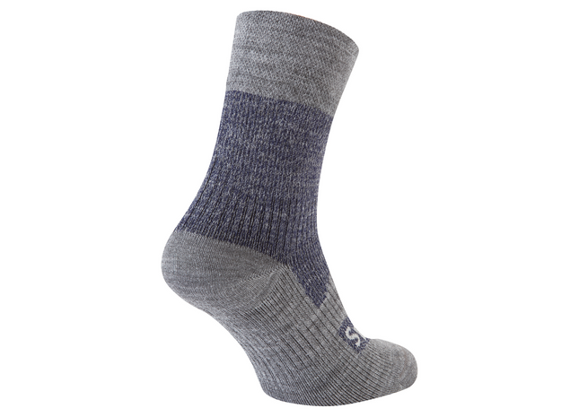 Gray ankle sock on a white background
