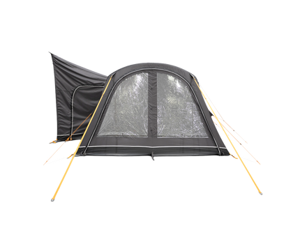 A Grey Vango air awning , shown on a white background