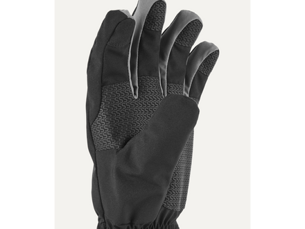 Black glove with gray accents on a white background