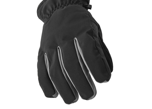 Black glove on a white background
