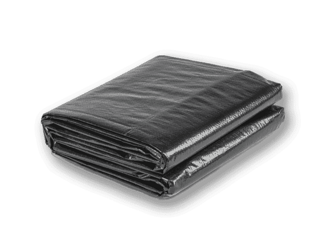 Folded gray blanket on a transparent background