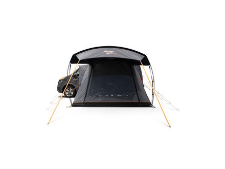 awning attached to a vehicle on a white background