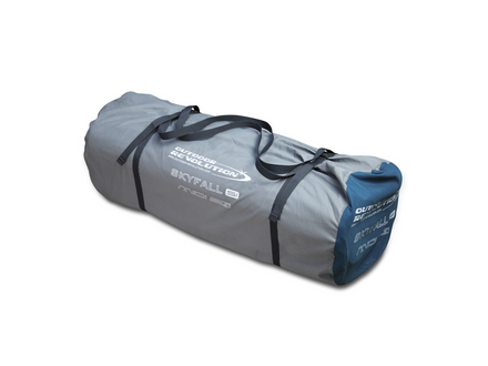 Gray sleepingmattres with black straps on a white background