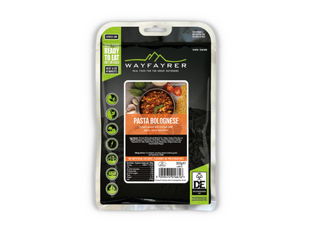Wayfayrer Pasta Bolognese packaging on a white background