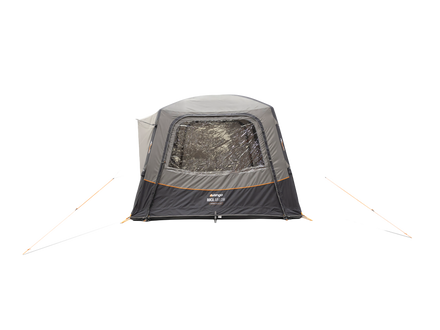 A Grey Vango Air awning, shown od a white background