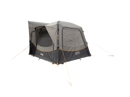 A dark grey awning, shown against a solid white background.