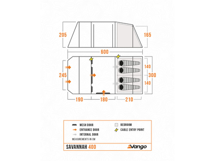 Vango Savannah 400 Tent Package