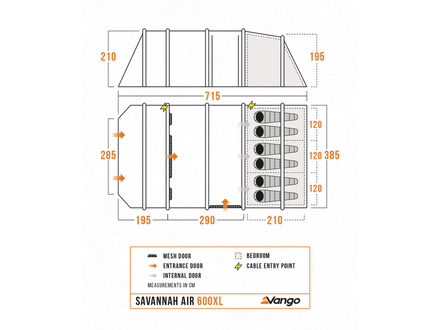 Vango Savannah Air 600XL Tent Package