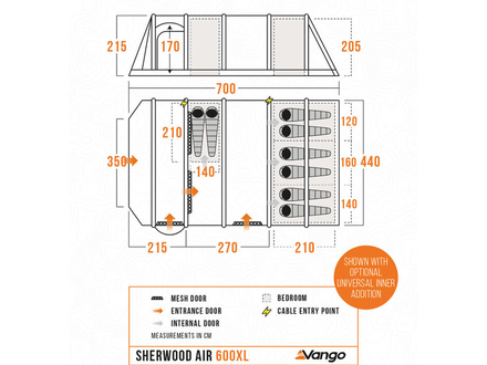 Vango Sherwood Air 600XL Tent Package