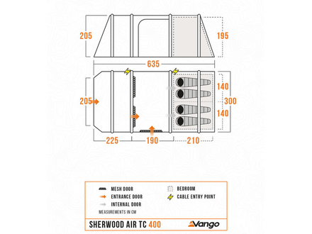 Vango Sherwood Air TC 400XL Package