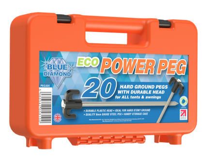 Outdoor Revolution Eco Power Peg (Case of 20) Orange Box