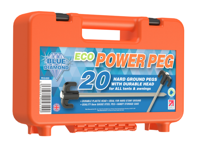 Outdoor Revolution Eco Power Peg (Case of 20) Orange Box