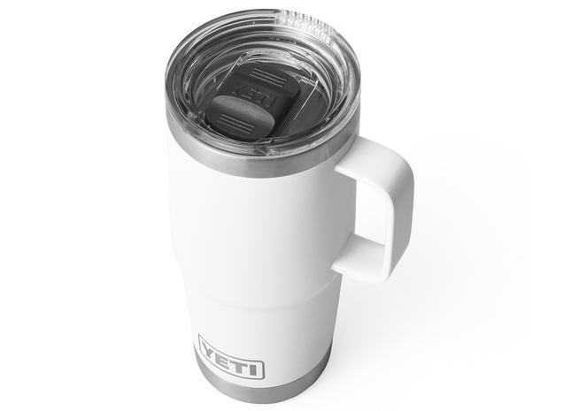 White YETI mug with handle