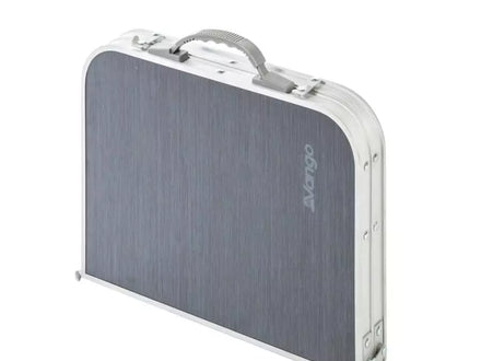 folded vango grey metal camping able